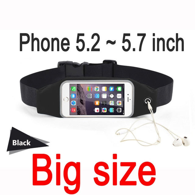 Load image into Gallery viewer, Sports Case Pouch For iPhone 6 7 Plus Xiaomi Redmi 4 Pro 4X 4A Note 4 4X Mi5 Mi6 Samsung Universal Waist Phone Bag Waterproof