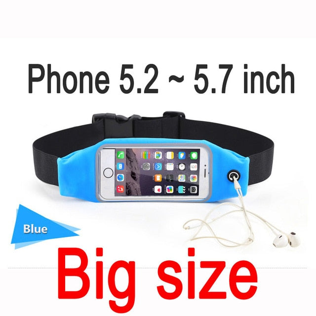 Load image into Gallery viewer, Sports Case Pouch For iPhone 6 7 Plus Xiaomi Redmi 4 Pro 4X 4A Note 4 4X Mi5 Mi6 Samsung Universal Waist Phone Bag Waterproof