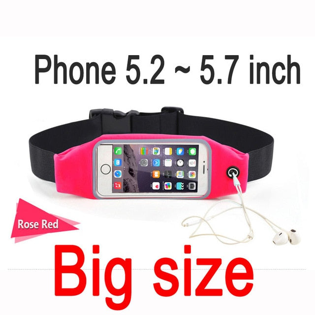 Load image into Gallery viewer, Sports Case Pouch For iPhone 6 7 Plus Xiaomi Redmi 4 Pro 4X 4A Note 4 4X Mi5 Mi6 Samsung Universal Waist Phone Bag Waterproof