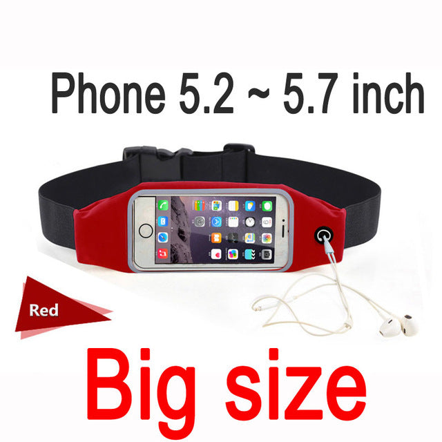 Load image into Gallery viewer, Sports Case Pouch For iPhone 6 7 Plus Xiaomi Redmi 4 Pro 4X 4A Note 4 4X Mi5 Mi6 Samsung Universal Waist Phone Bag Waterproof