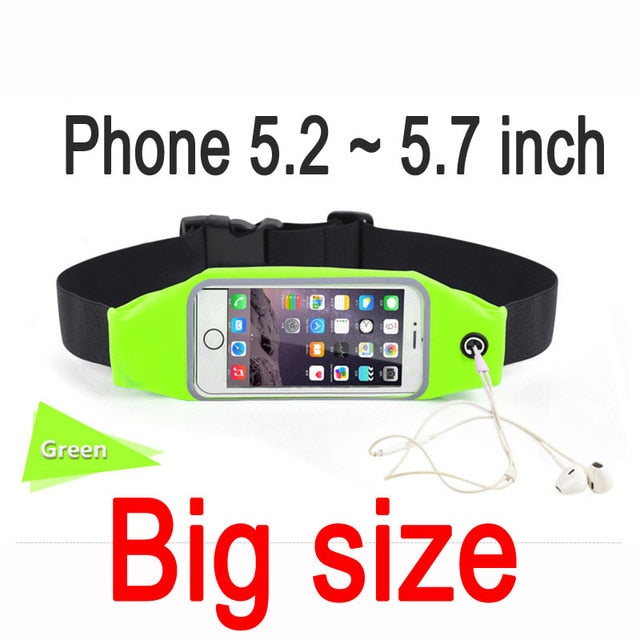 Load image into Gallery viewer, Sports Case Pouch For iPhone 6 7 Plus Xiaomi Redmi 4 Pro 4X 4A Note 4 4X Mi5 Mi6 Samsung Universal Waist Phone Bag Waterproof