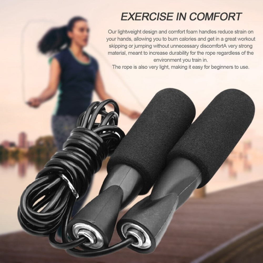 3M Bearing Skip Rope Adjustable Boxing Skipping Sport Jump Ropes Gym Exercise Fitness Equipment with Thickened Anti-slip Foam